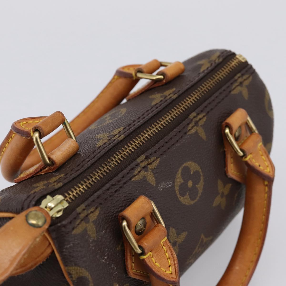LOUIS VUITTON Monogram Mini Speedy Hand Bag M41534 LV Auth ka6031A