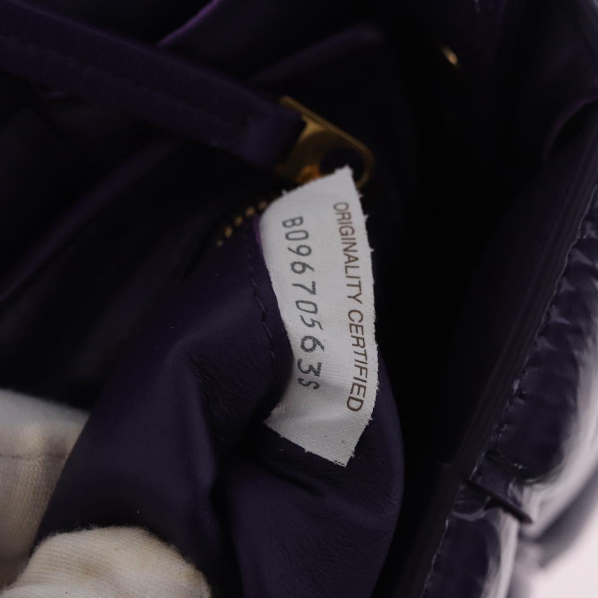 BOTTEGA VENETA MAXI INTRECCIATO Padded Cassette Bag Leather Purple Auth ka6032V