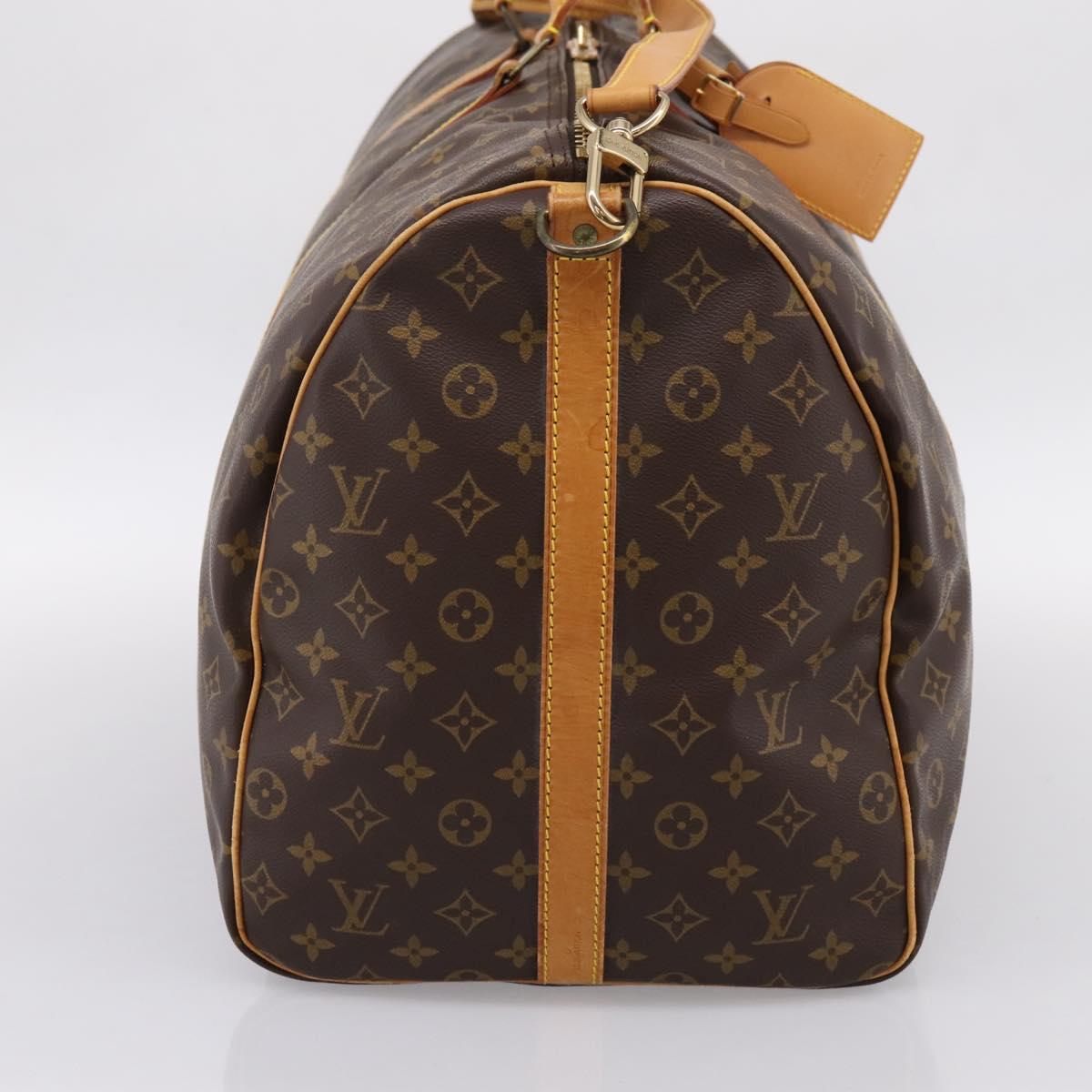 LOUIS VUITTON Monogram Keepall Bandouliere 60 Boston Bag M41412 LV Auth ka6038A