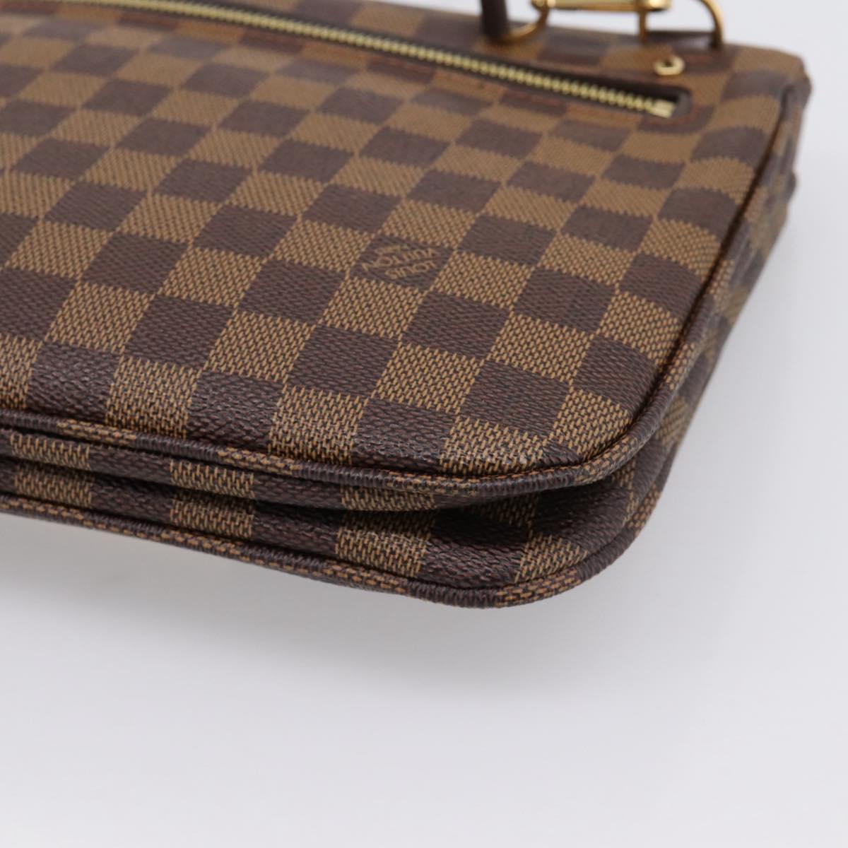 LOUIS VUITTON Damier Ebene Hoxton PM Shoulder Bag N41257 LV Auth ka6040V