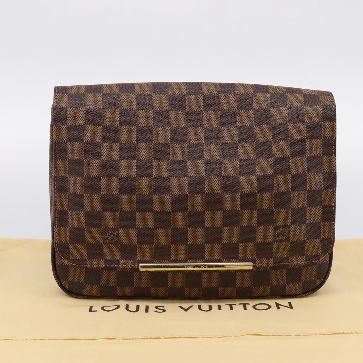 LOUIS VUITTON Damier Ebene Hoxton PM Shoulder Bag N41257 LV Auth ka6040V