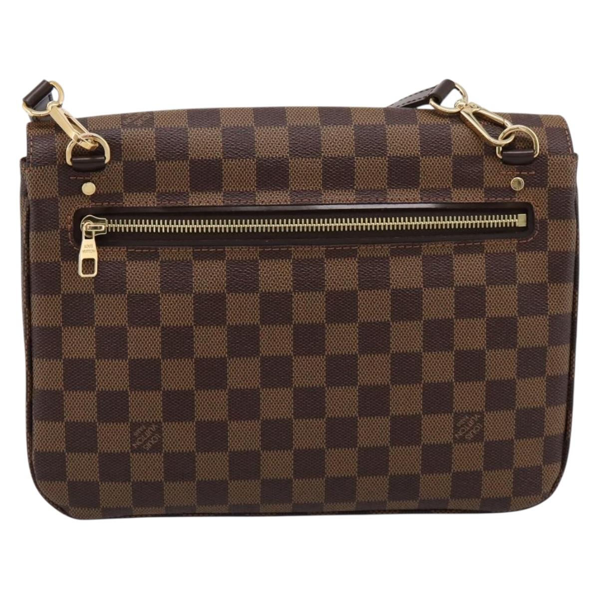 LOUIS VUITTON Damier Ebene Hoxton PM Shoulder Bag N41257 LV Auth ka6040V