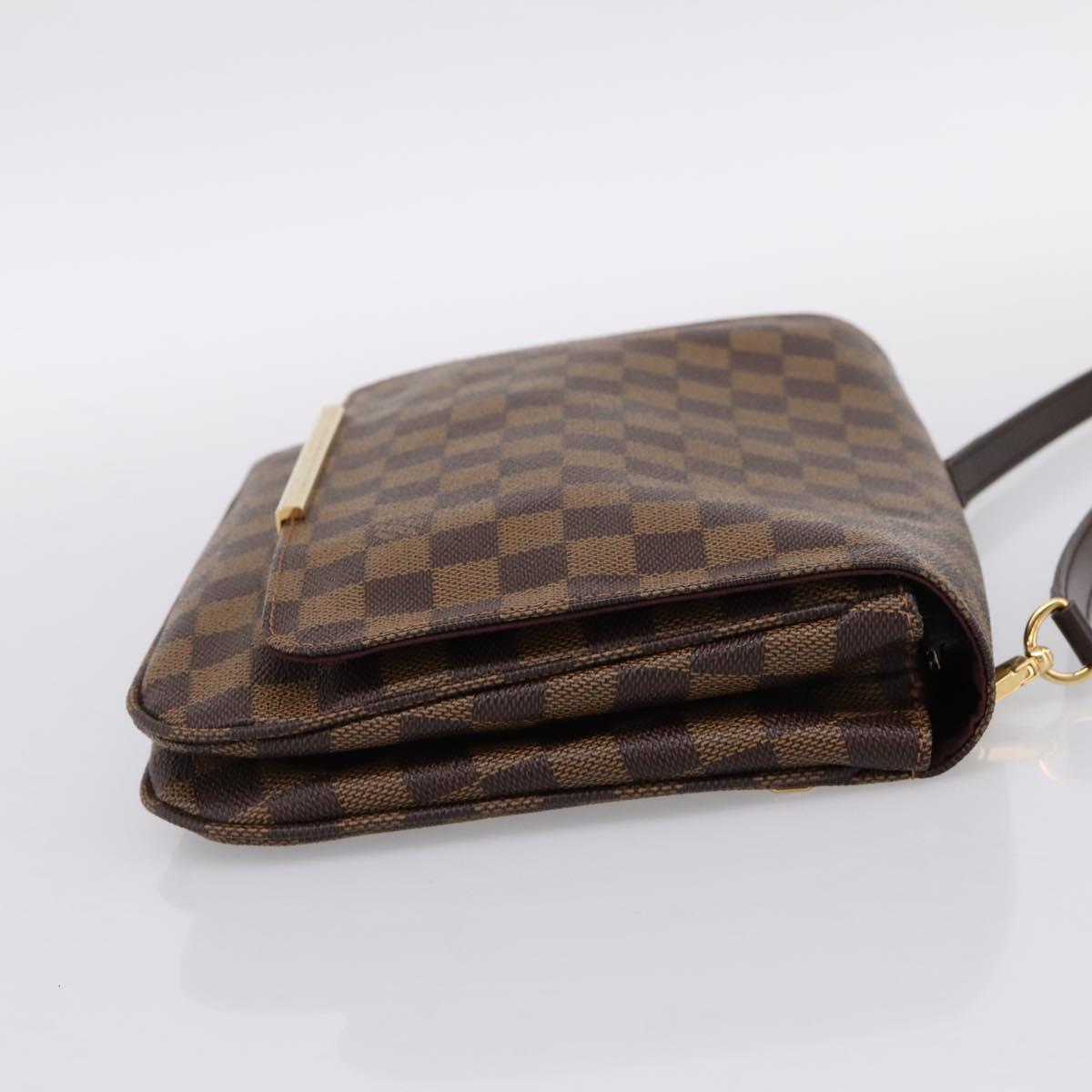 LOUIS VUITTON Damier Ebene Hoxton PM Shoulder Bag N41257 LV Auth ka6040V
