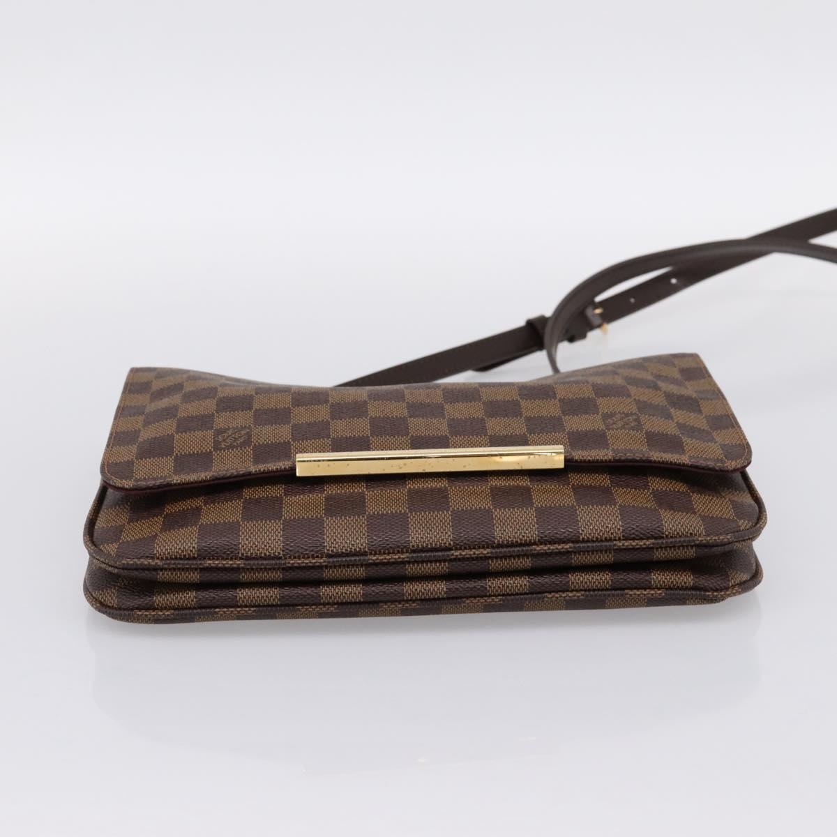 LOUIS VUITTON Damier Ebene Hoxton PM Shoulder Bag N41257 LV Auth ka6040V