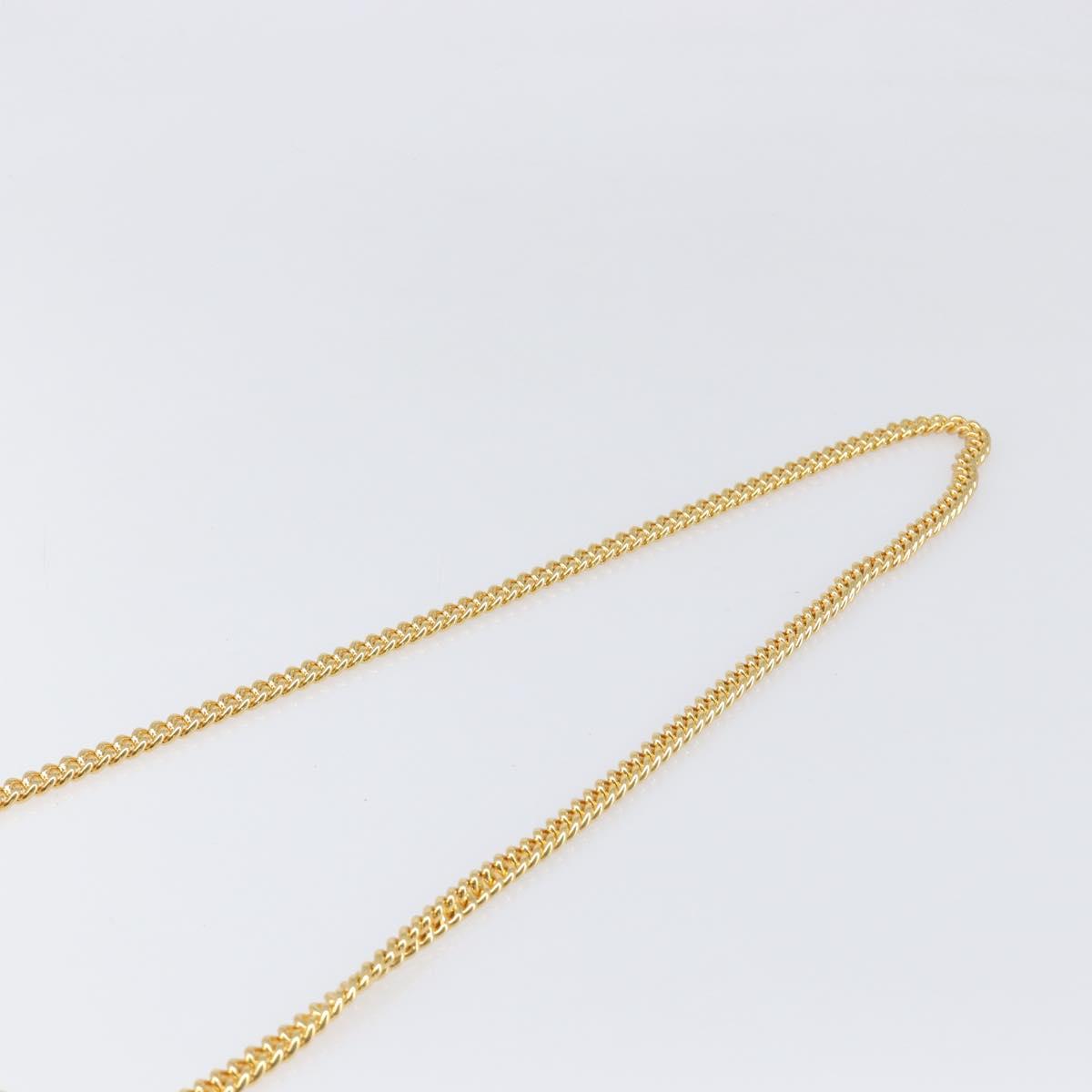 Miu Miu Chain Wallet Shoulder Bag Leather Gold Auth ka6046V
