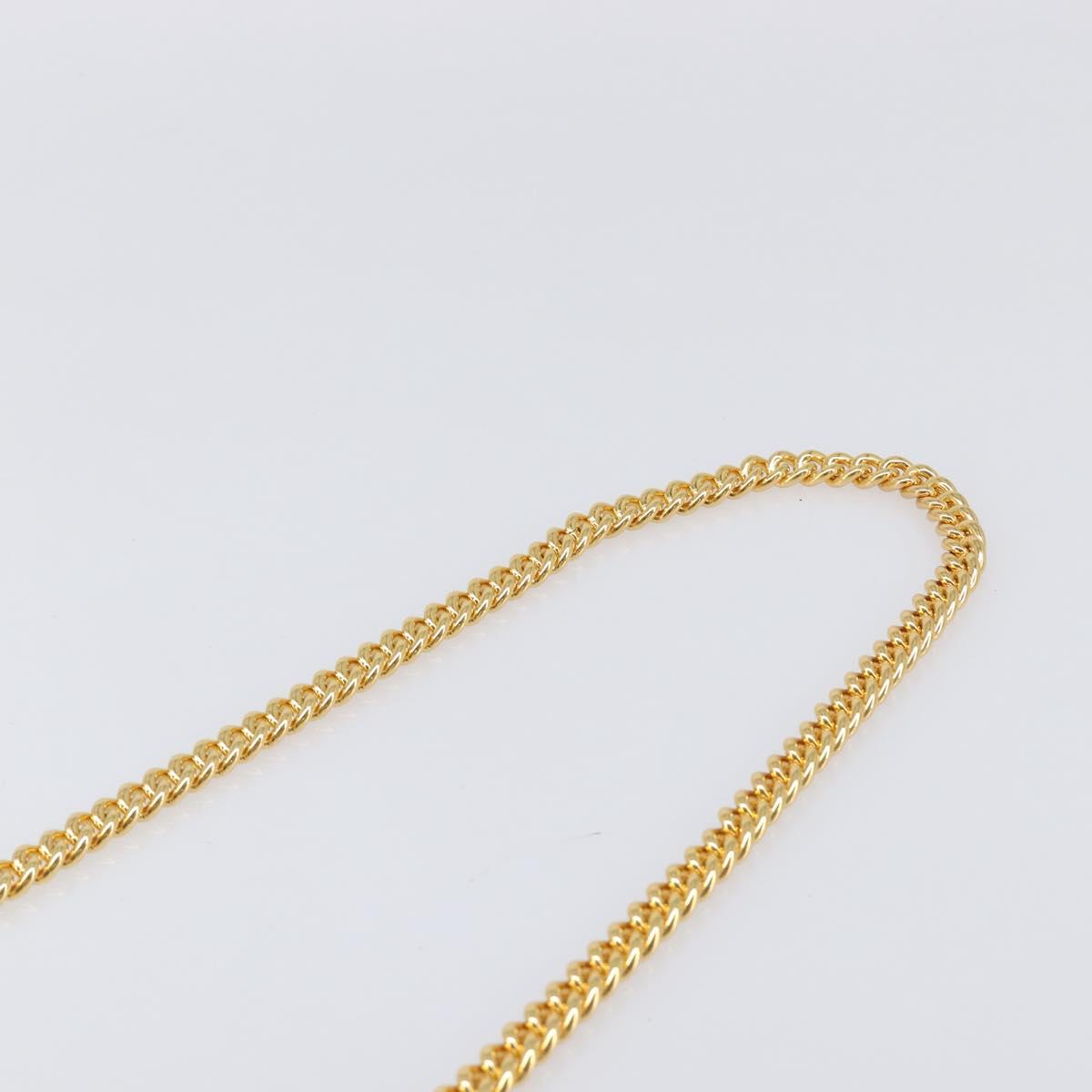 Miu Miu Chain Wallet Shoulder Bag Leather Gold Auth ka6046V