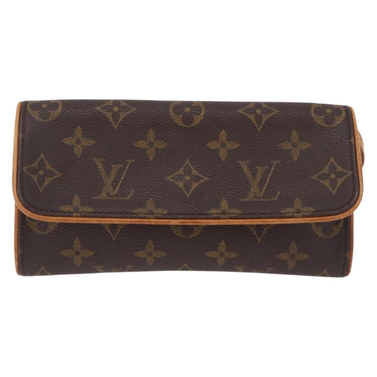 LOUIS VUITTON Monogram Pochette Twin PM Shoulder Bag M51854 LV Auth ka6047