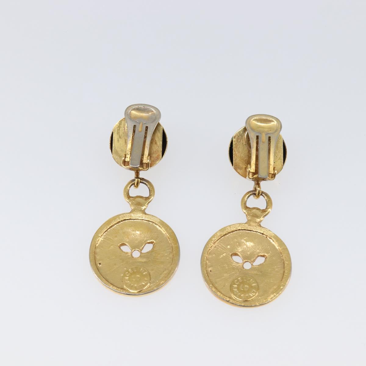 GIVENCHY Celine Earring metal 2 Set Gold Tone Auth ka6049