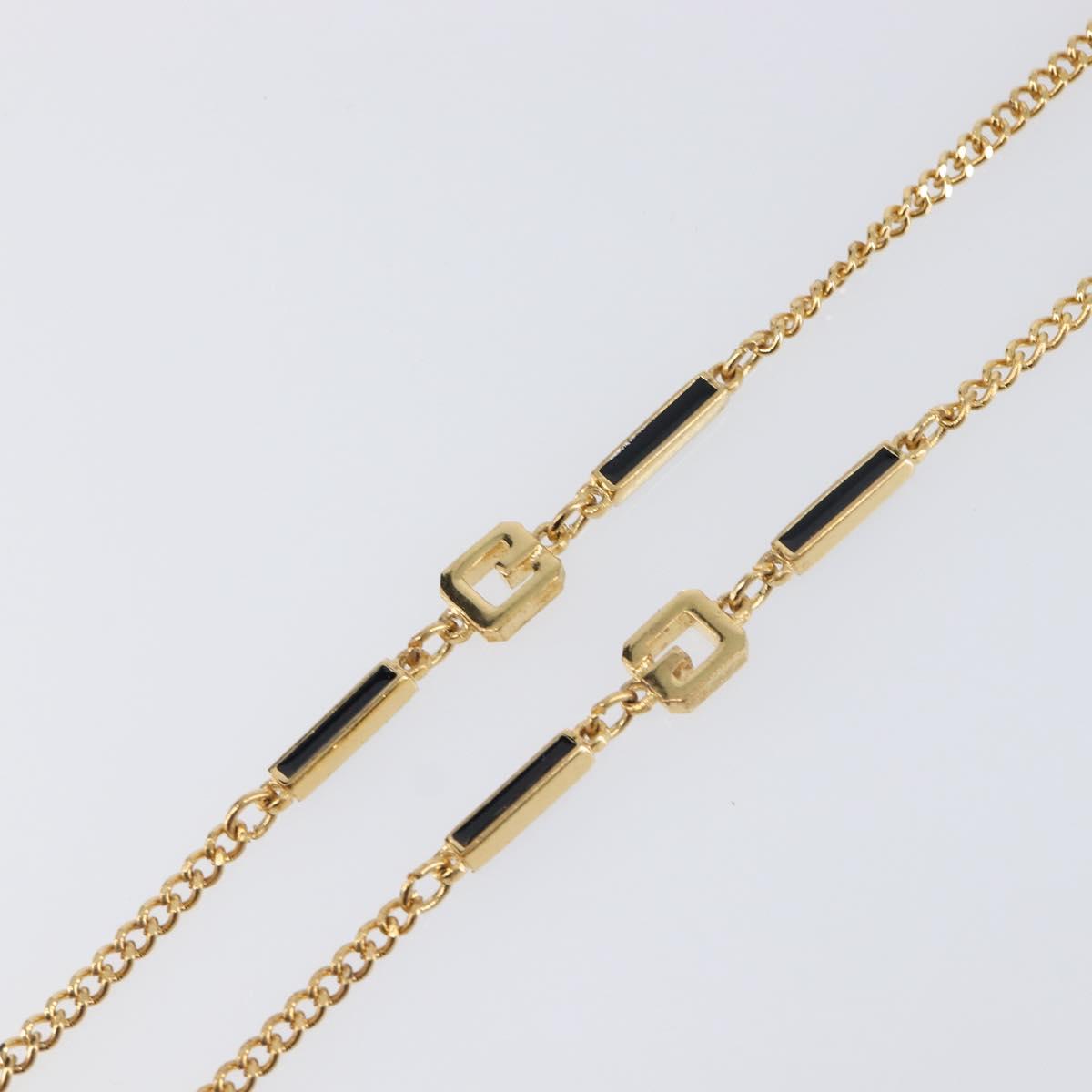 GIVENCHY Necklace metal Gold Auth ka6050