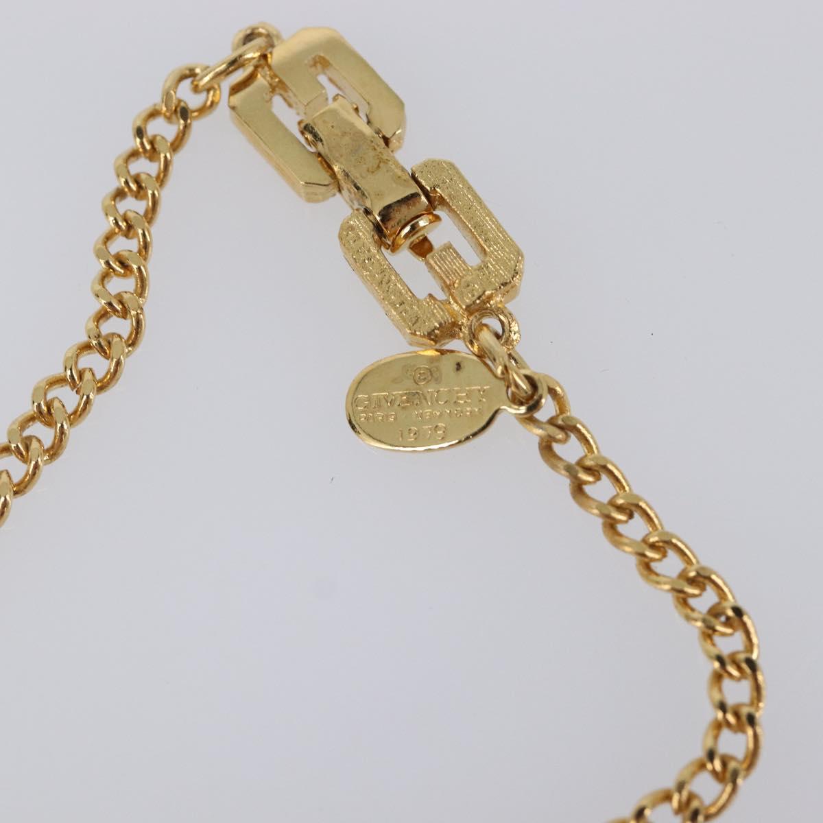 GIVENCHY Necklace metal Gold Auth ka6050