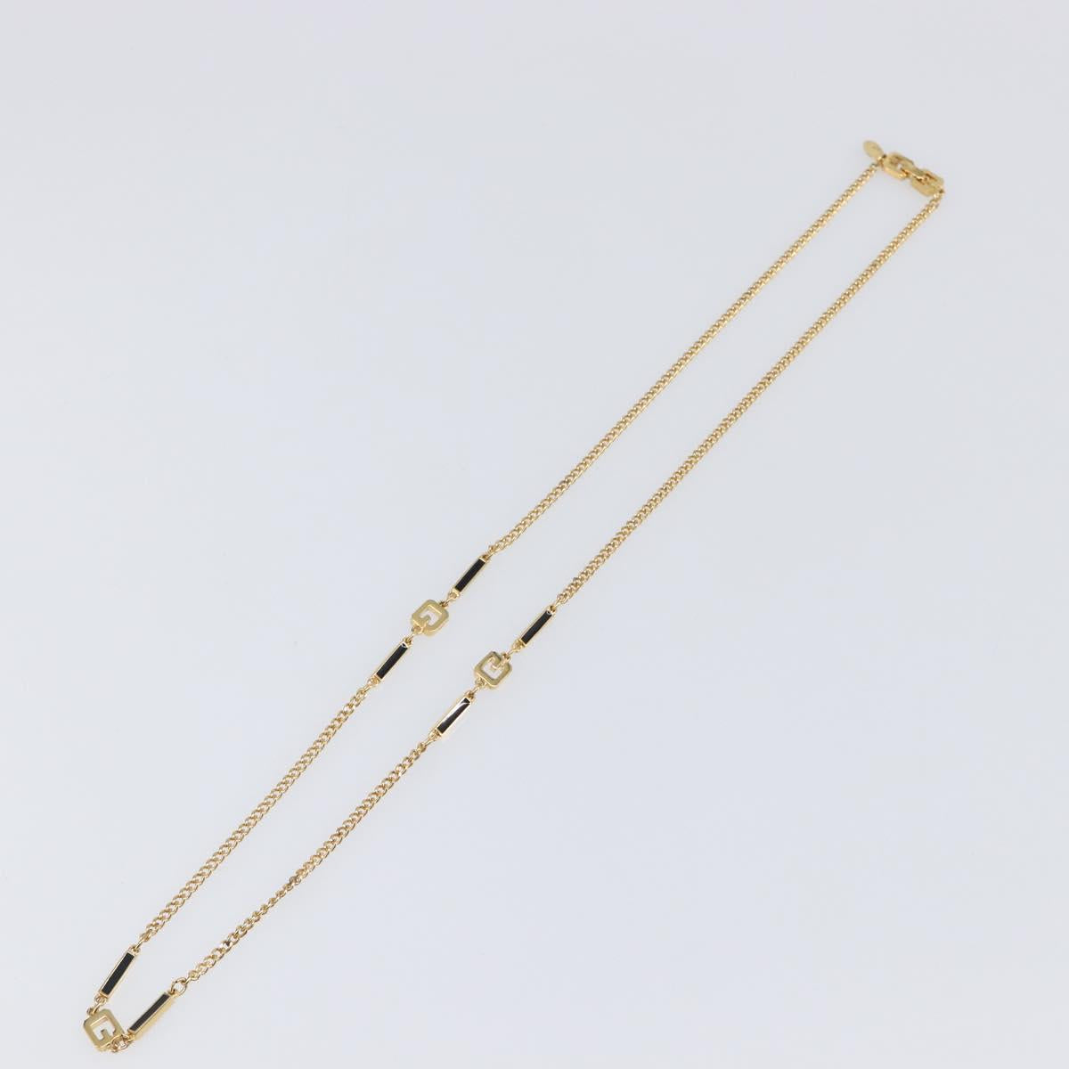 GIVENCHY Necklace metal Gold Auth ka6050