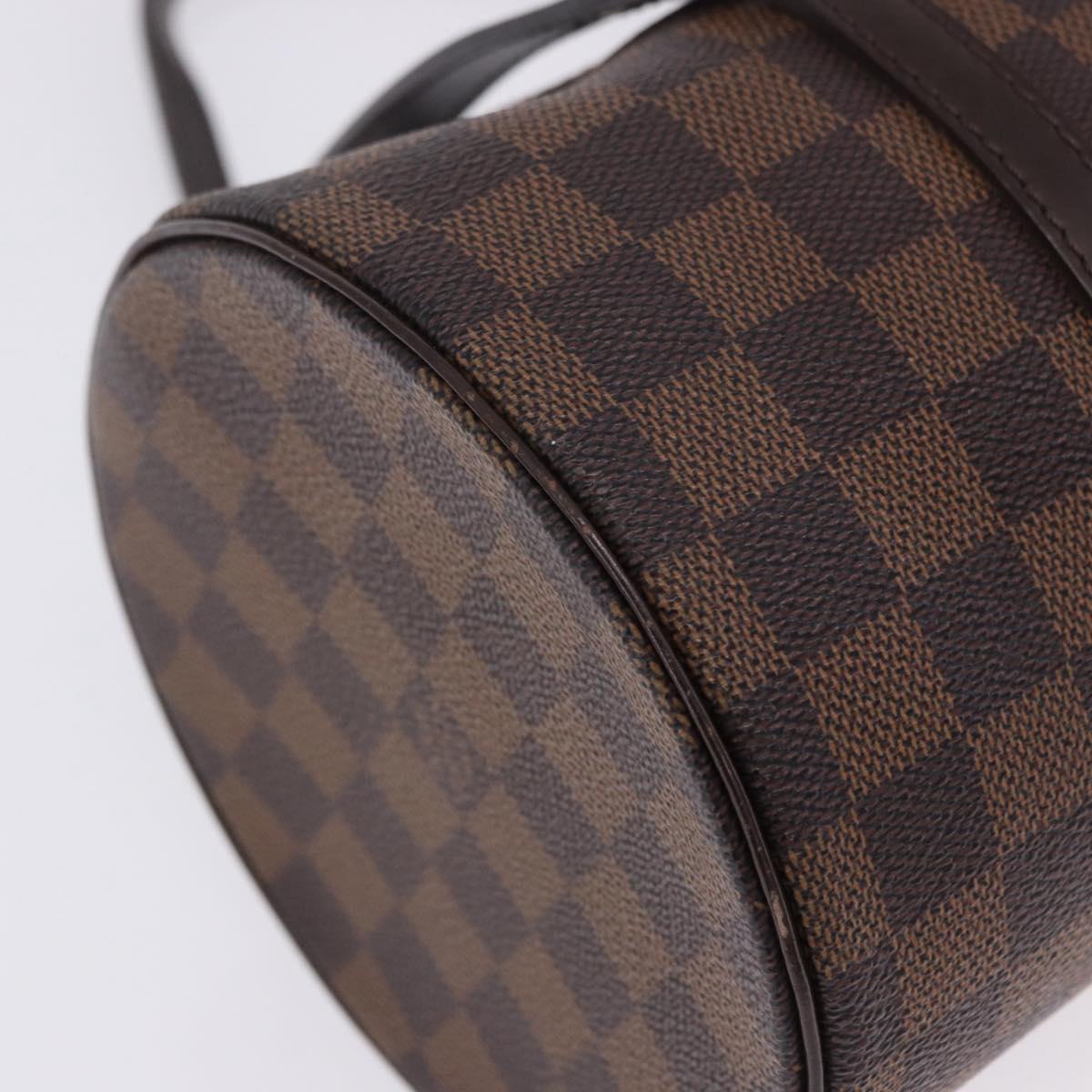 LOUIS VUITTON Damier Ebene Papillon 30 Hand Bag N51303 LV Auth ka6057V