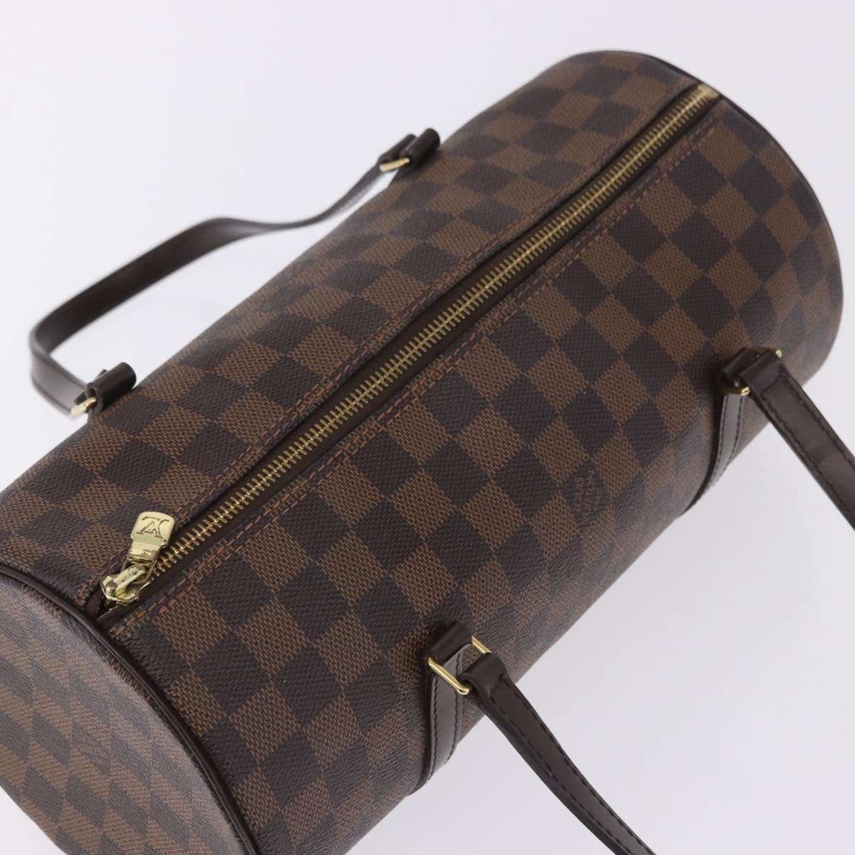 LOUIS VUITTON Damier Ebene Papillon 30 Hand Bag N51303 LV Auth ka6057V