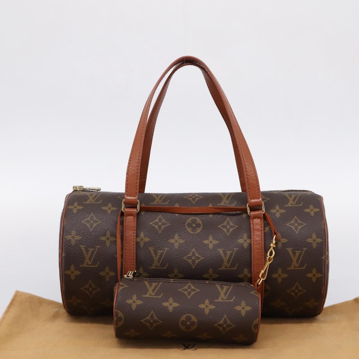 LOUIS VUITTON Monogram Papillon 30 Hand Bag M51385 LV Auth ka6058V