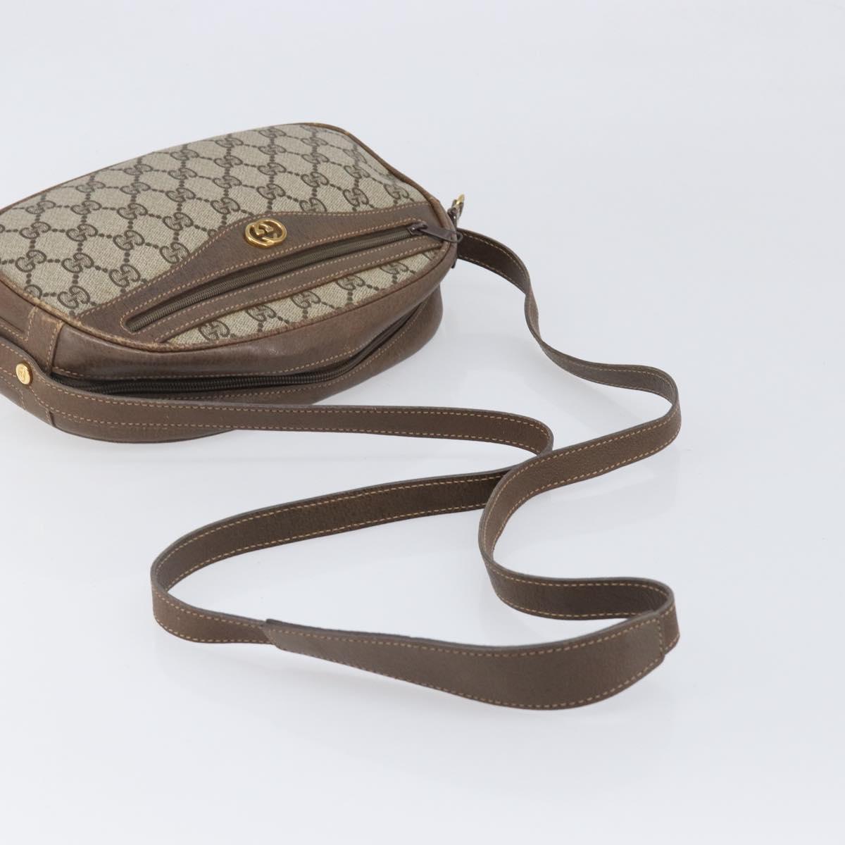GUCCI GG Supreme Shoulder Bag PVC Beige Gold 001 067 1283 Auth ka6059