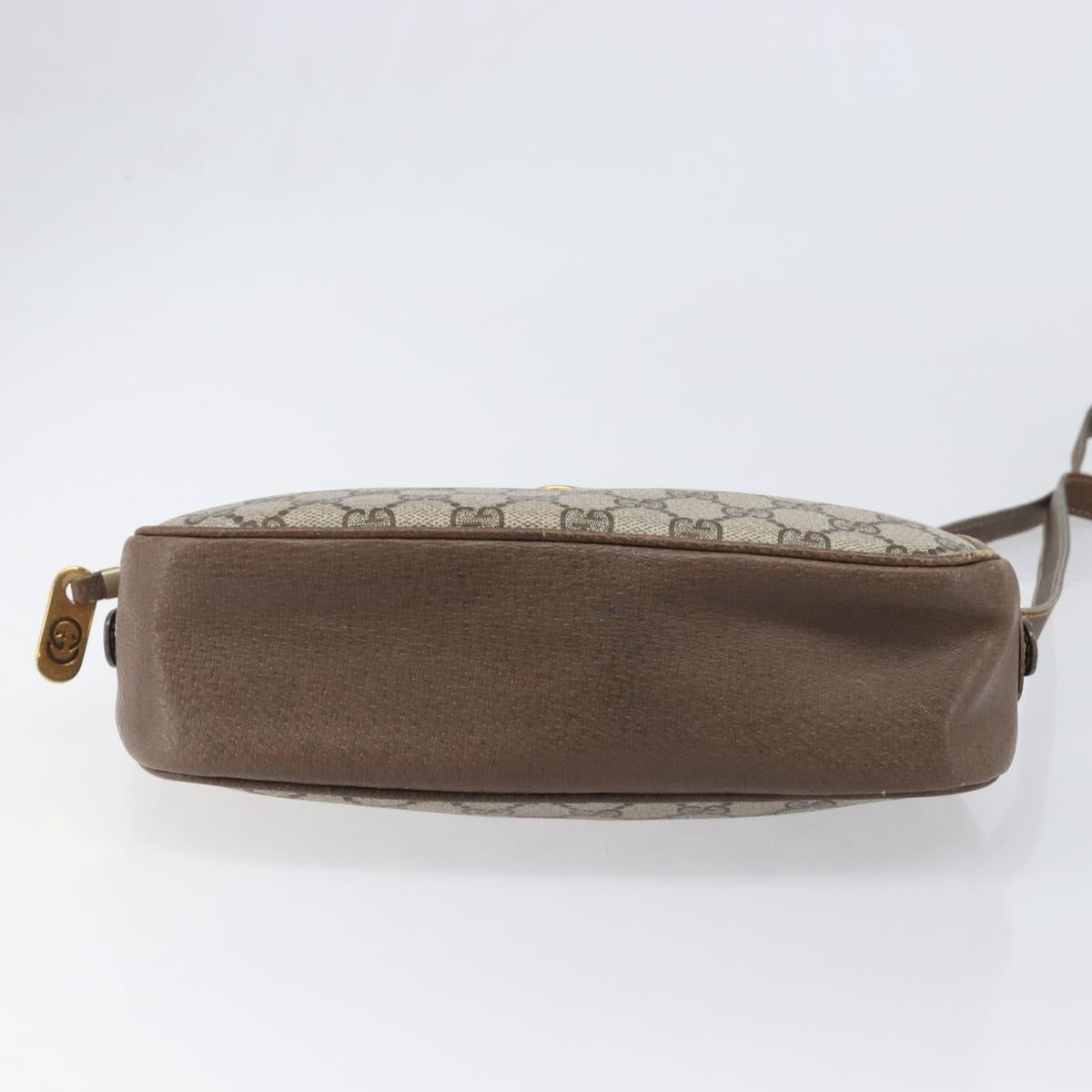 GUCCI GG Supreme Shoulder Bag PVC Beige Gold 001 067 1283 Auth ka6059