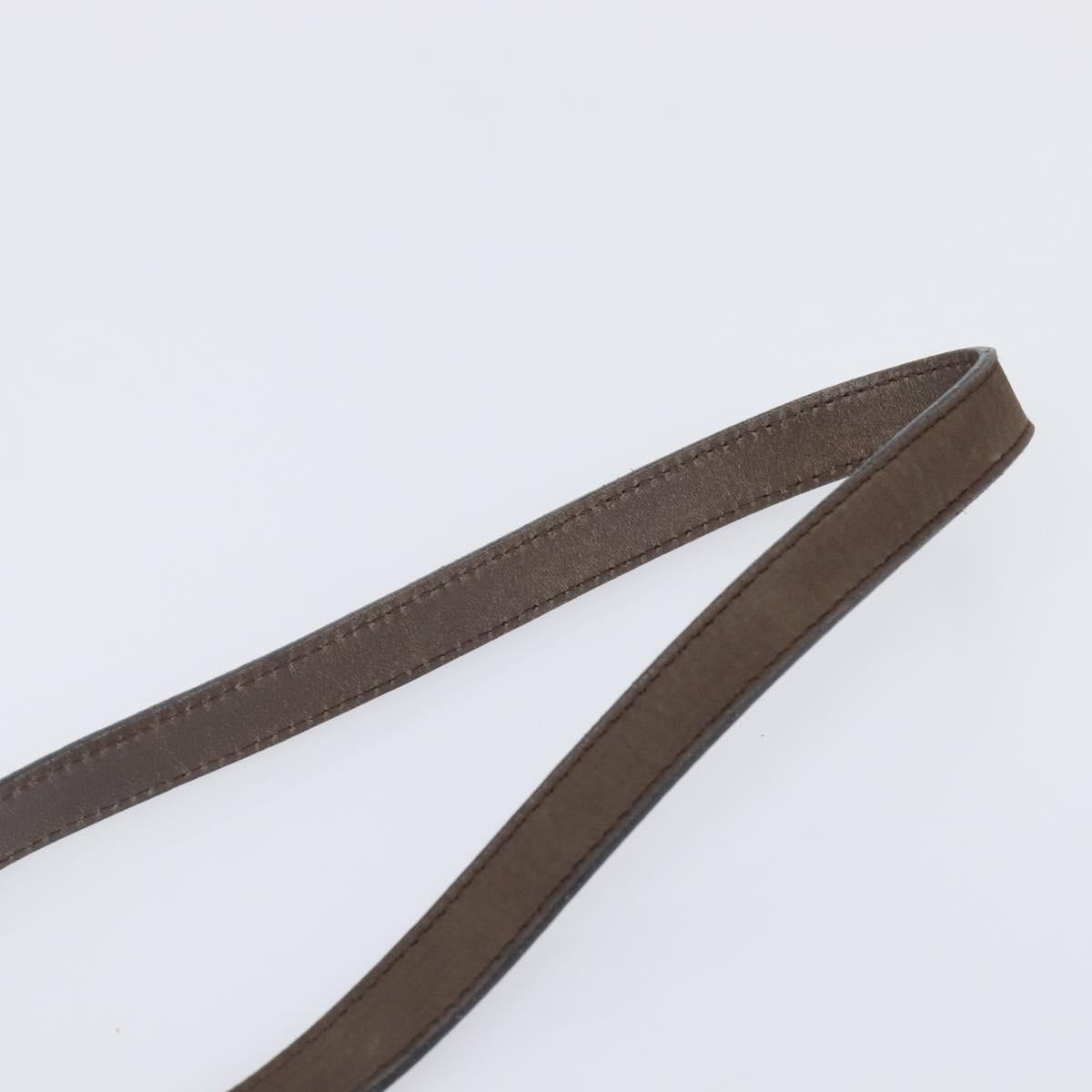 Salvatore Ferragamo Vala Shoulder Bag Suede Brown Gold Tone Auth ka6067