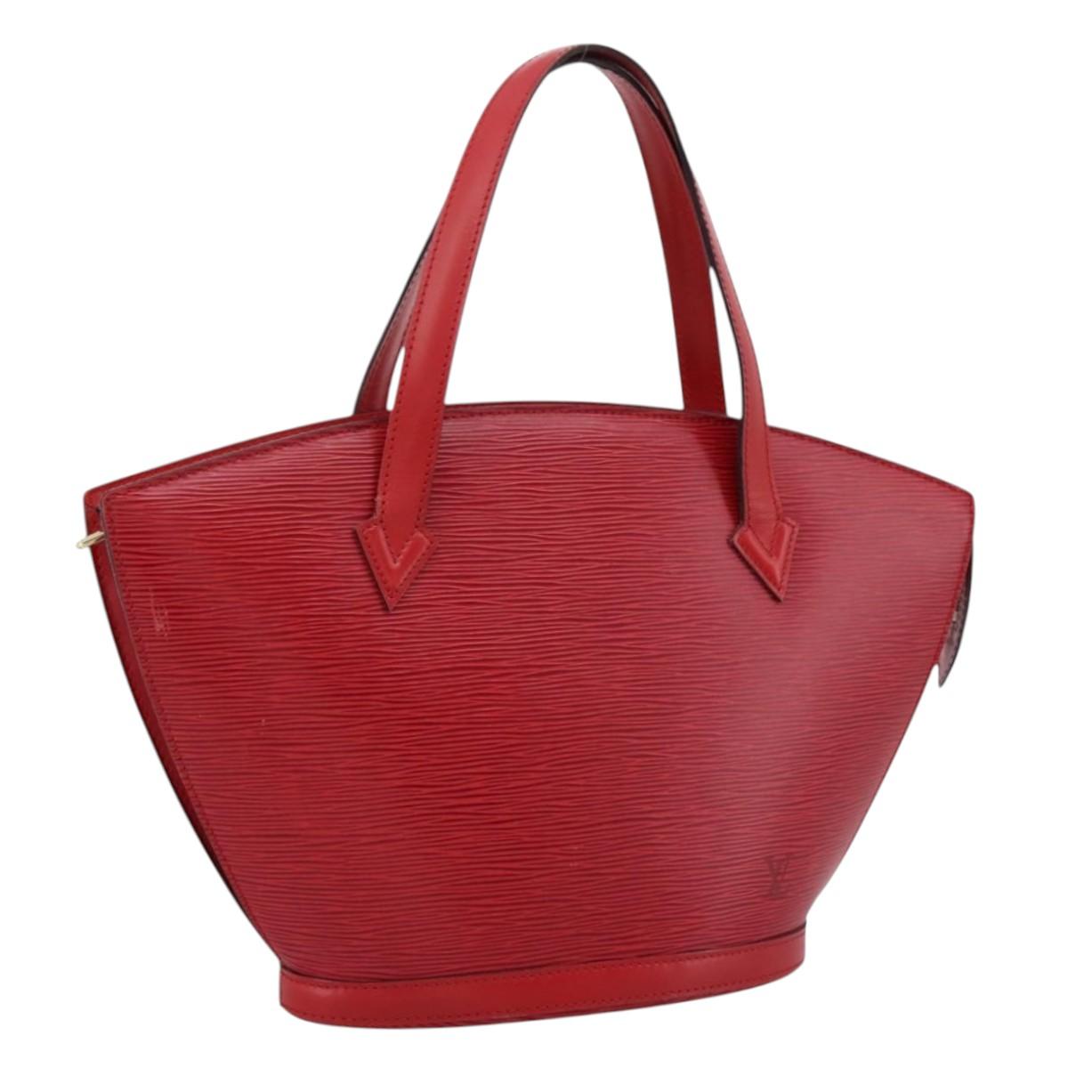 LOUIS VUITTON Epi Saint Jacques Hand Bag Red M52277 LV Auth ka6069