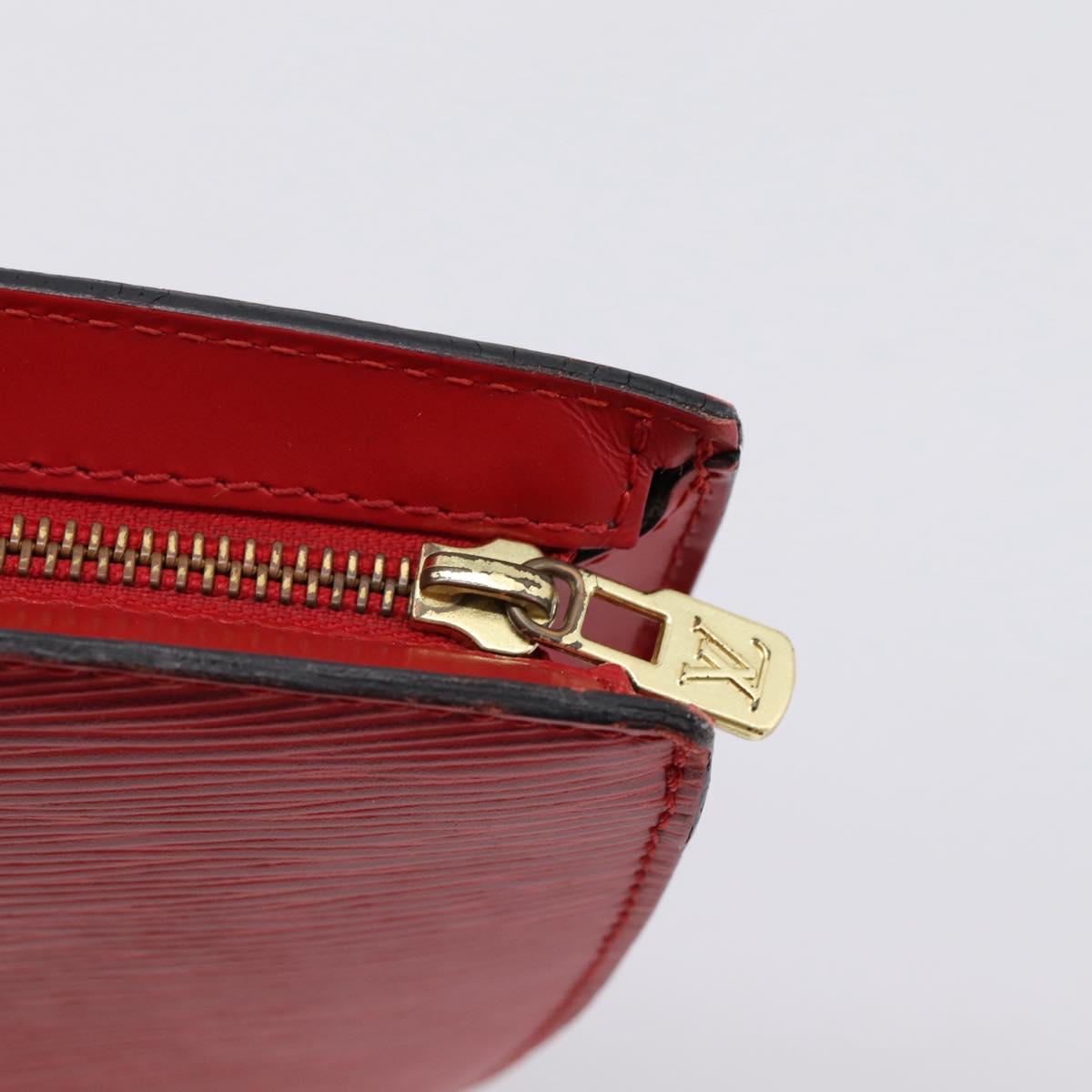LOUIS VUITTON Epi Saint Jacques Hand Bag Red M52277 LV Auth ka6069