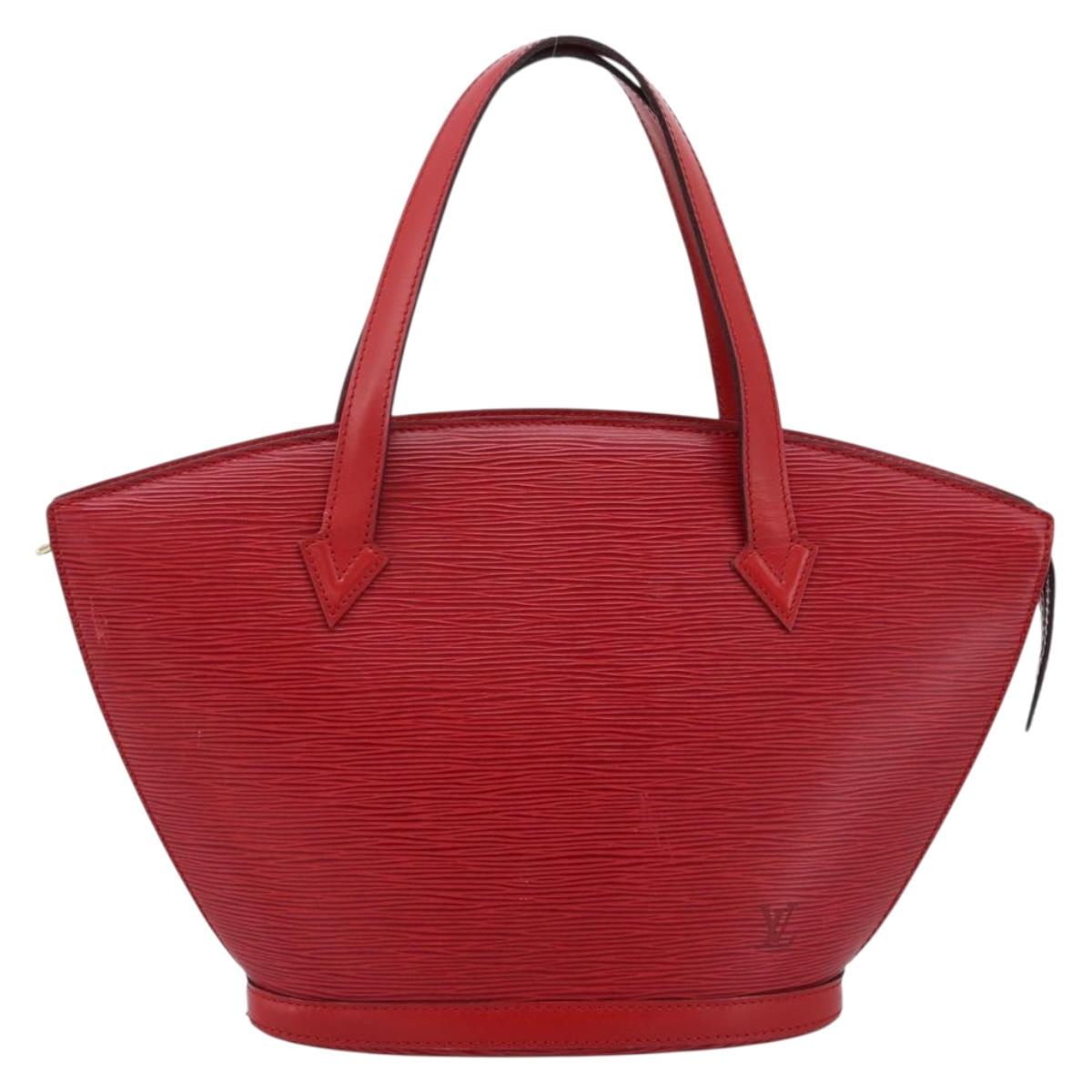 LOUIS VUITTON Epi Saint Jacques Hand Bag Red M52277 LV Auth ka6069
