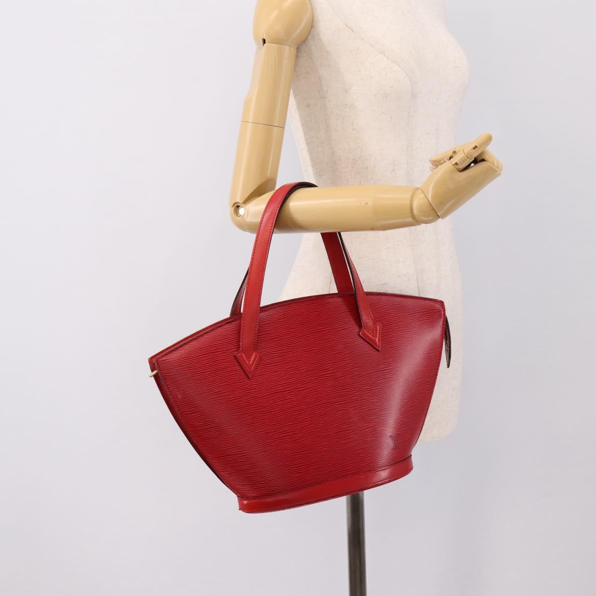 LOUIS VUITTON Epi Saint Jacques Hand Bag Red M52277 LV Auth ka6069
