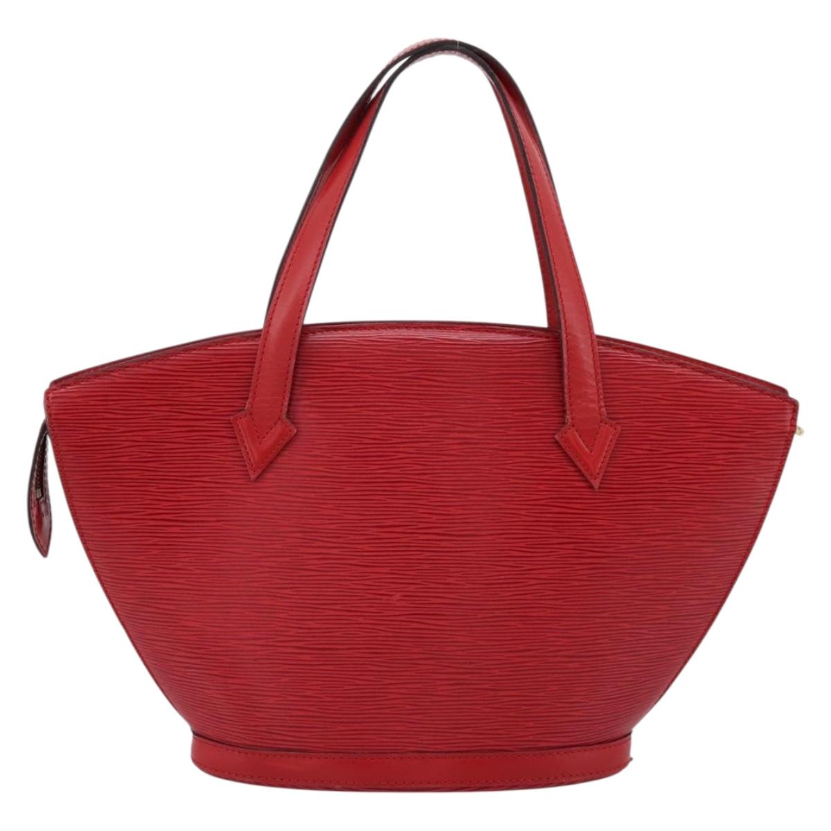 LOUIS VUITTON Epi Saint Jacques Hand Bag Red M52277 LV Auth ka6069