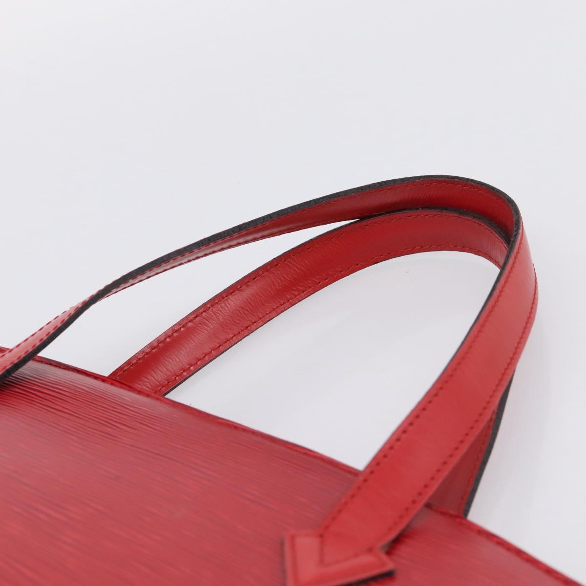 LOUIS VUITTON Epi Saint Jacques Hand Bag Red M52277 LV Auth ka6069