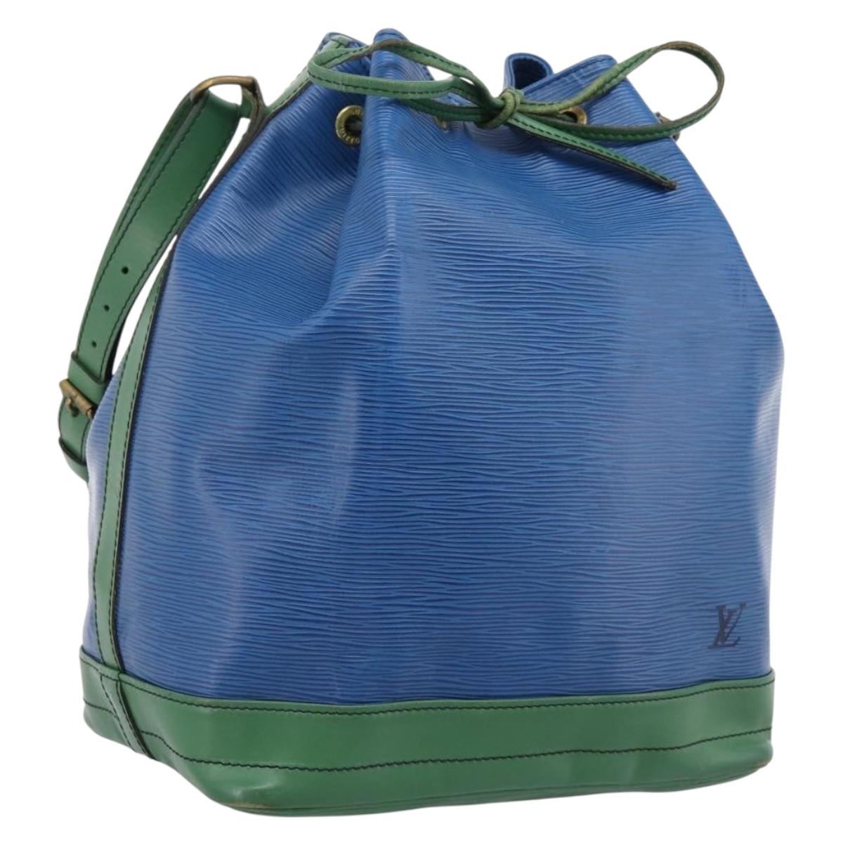 LOUIS VUITTON Epi Noe Shoulder Bag Green Blue M44044 LV Auth ka6071