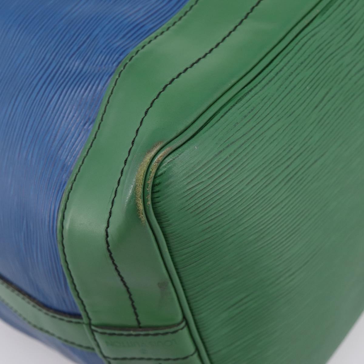 LOUIS VUITTON Epi Noe Shoulder Bag Green Blue M44044 LV Auth ka6071