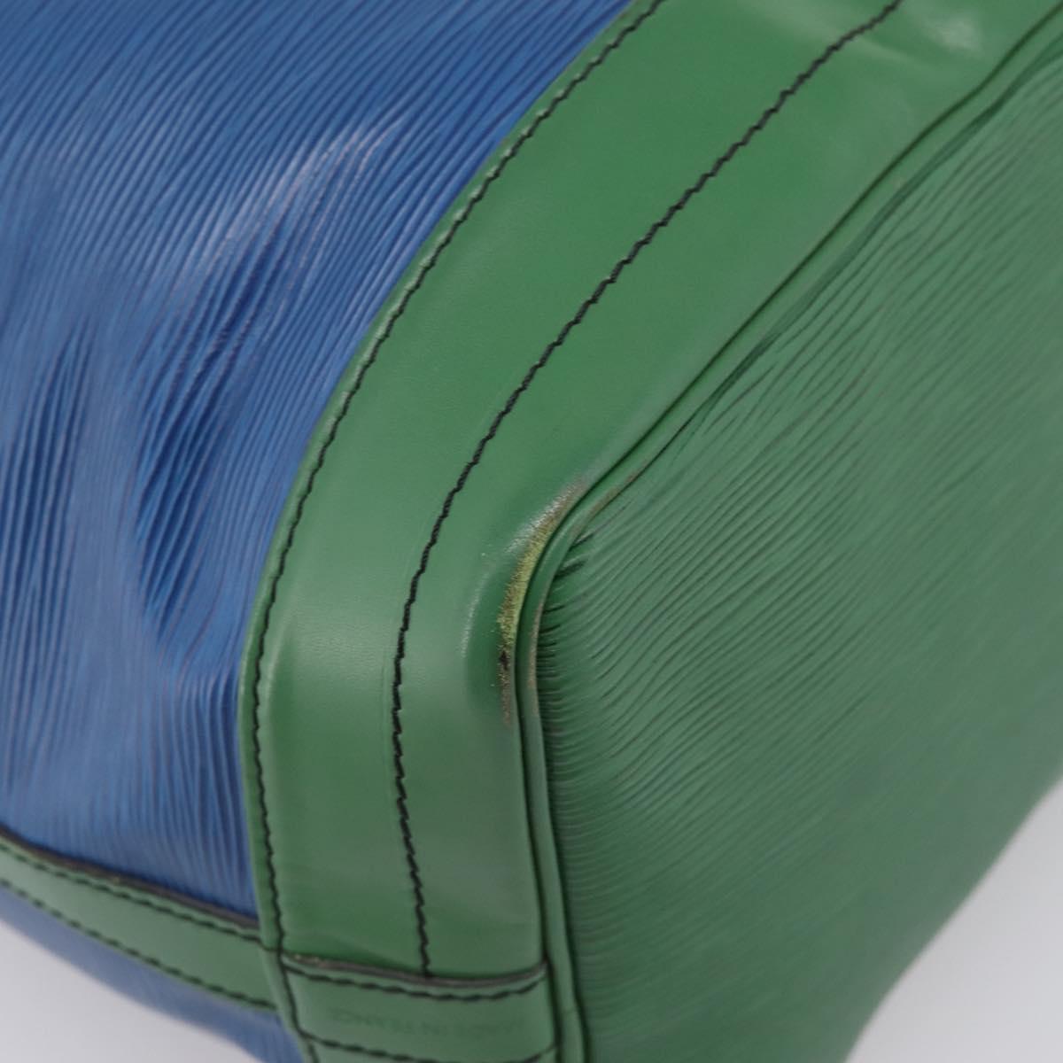 LOUIS VUITTON Epi Noe Shoulder Bag Green Blue M44044 LV Auth ka6071