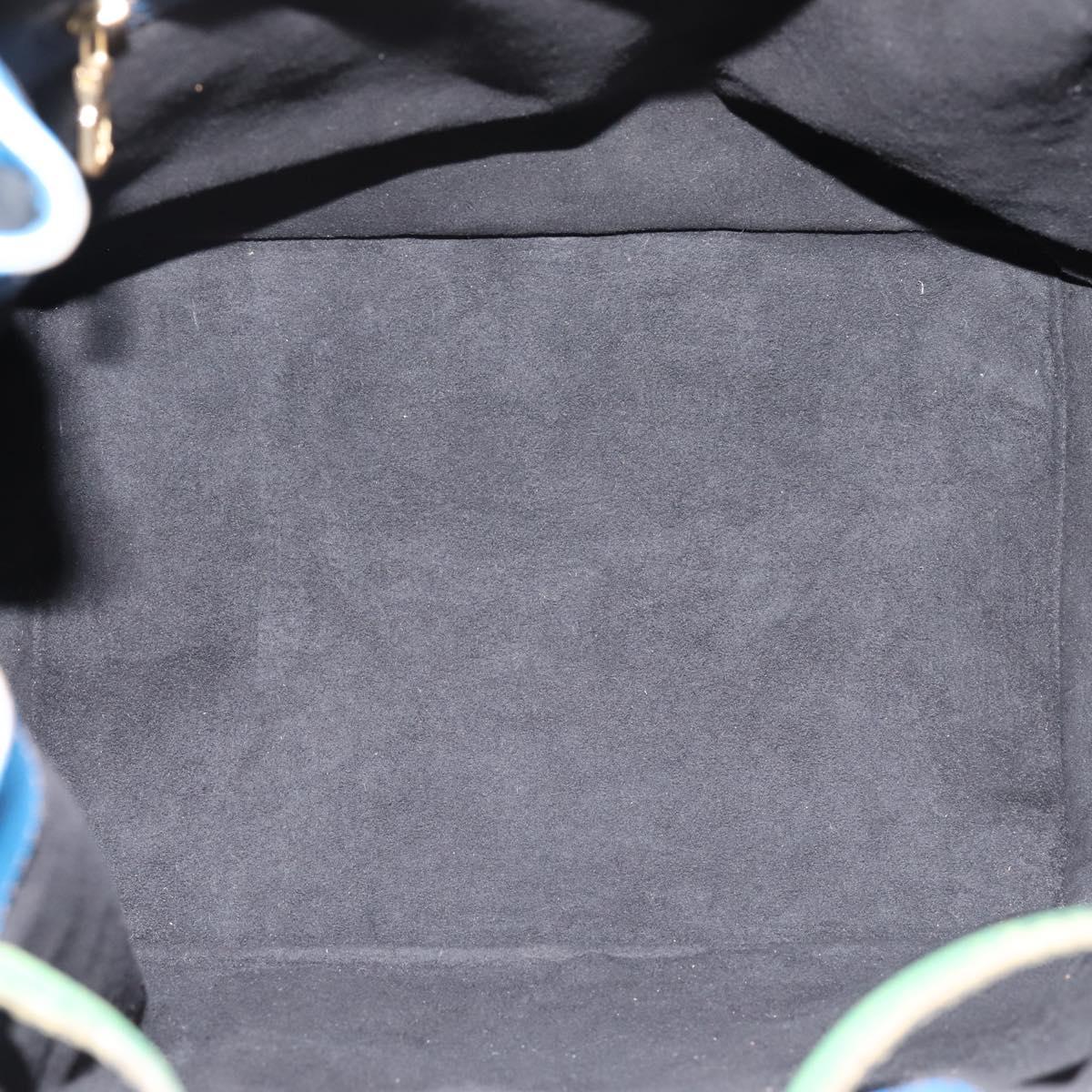 LOUIS VUITTON Epi Noe Shoulder Bag Green Blue M44044 LV Auth ka6071