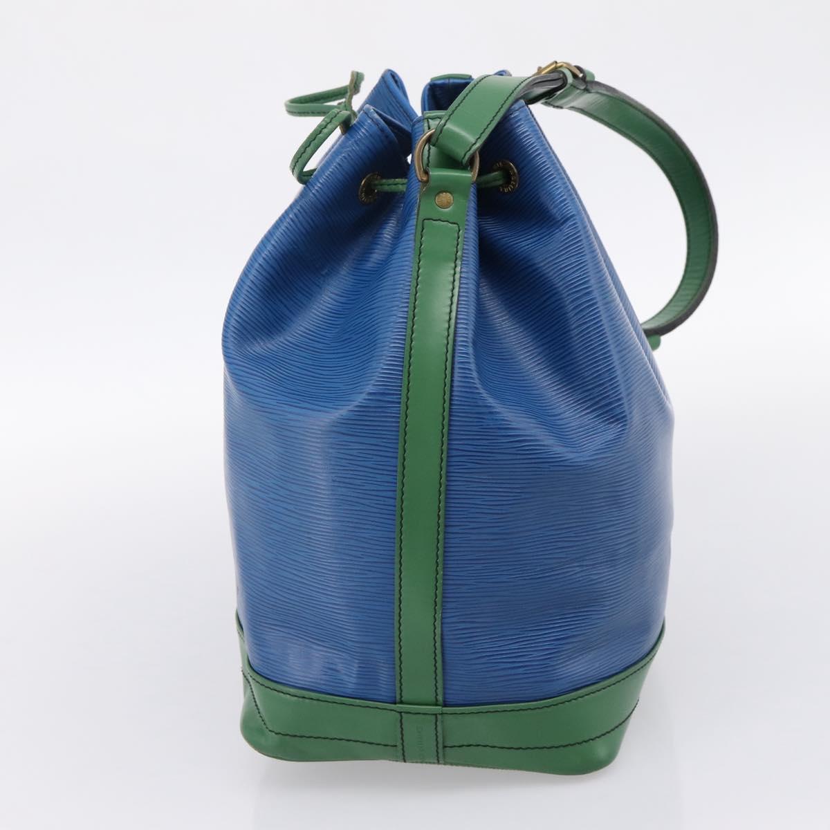 LOUIS VUITTON Epi Noe Shoulder Bag Green Blue M44044 LV Auth ka6071