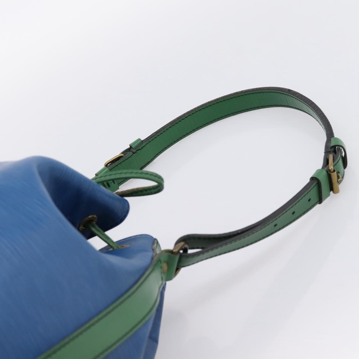 LOUIS VUITTON Epi Noe Shoulder Bag Green Blue M44044 LV Auth ka6071