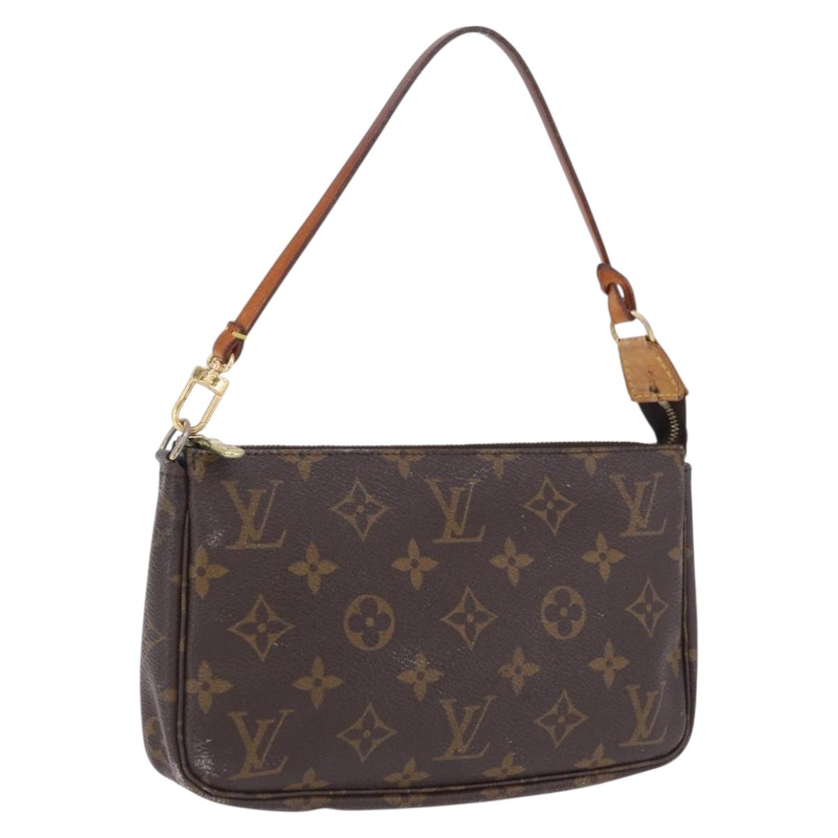 LOUIS VUITTON Monogram Pochette Accessoires Pouch M51980 LV Auth ka6080A