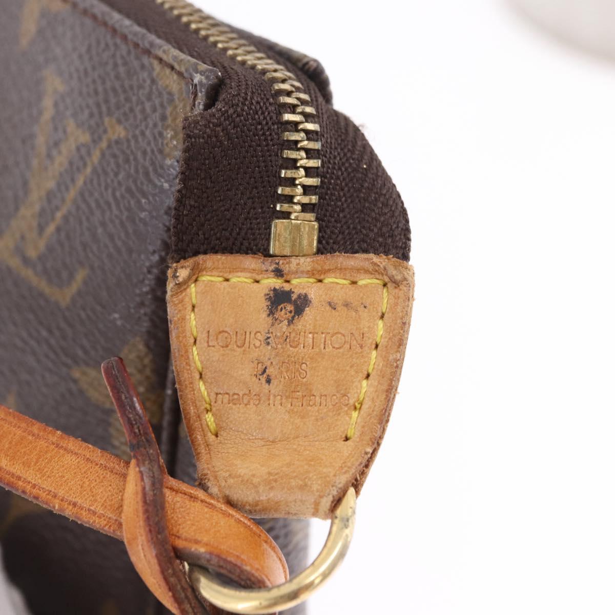 LOUIS VUITTON Monogram Pochette Accessoires Pouch M51980 LV Auth ka6080A