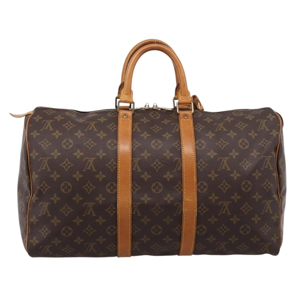 LOUIS VUITTON Monogram Keepall 45 Boston Bag M41428 LV Auth ka6082