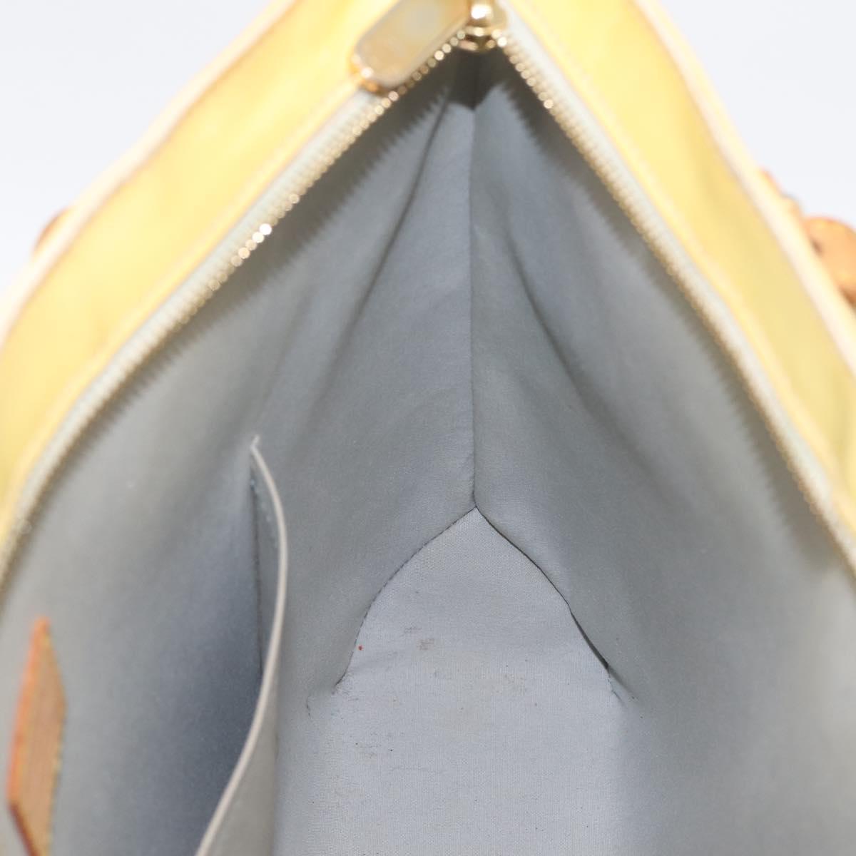 LOUIS VUITTON Monogram Vernis Brentwood Tote Bag Perle M91512 LV Auth ka6084