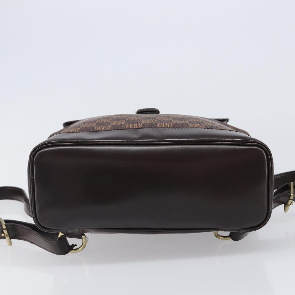LOUIS VUITTON Damier Ebene Soho Backpack N51132 LV Auth ka6086