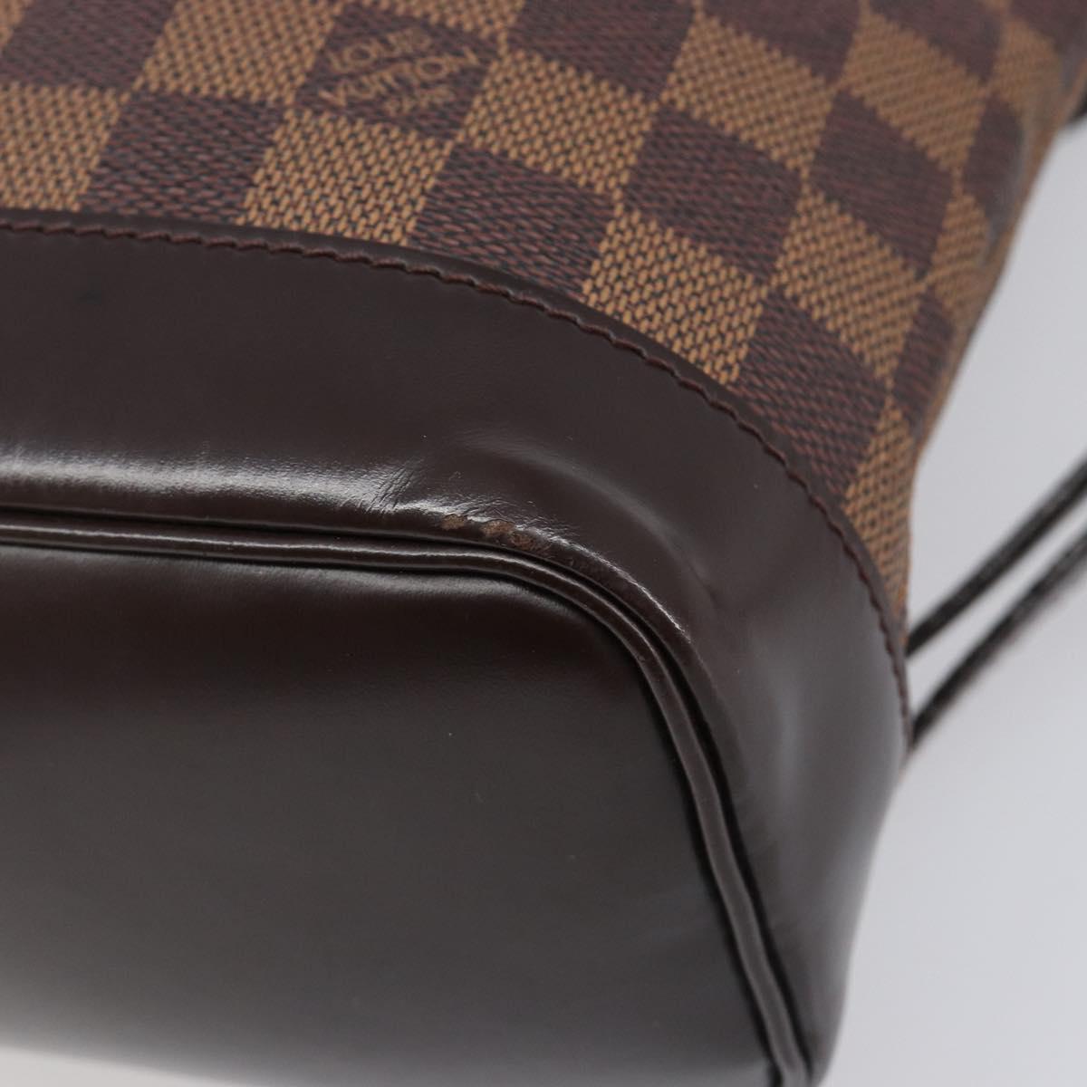 LOUIS VUITTON Damier Ebene Soho Backpack N51132 LV Auth ka6086