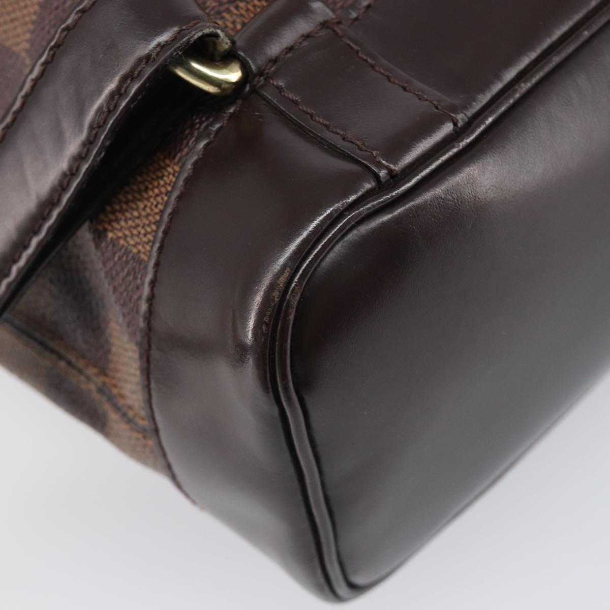 LOUIS VUITTON Damier Ebene Soho Backpack N51132 LV Auth ka6086