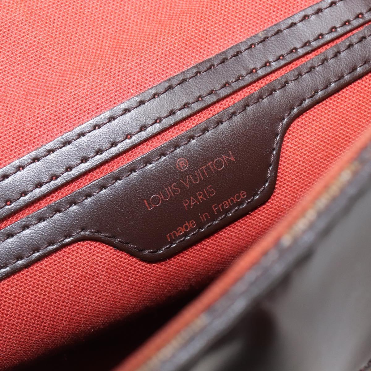 LOUIS VUITTON Damier Ebene Soho Backpack N51132 LV Auth ka6086