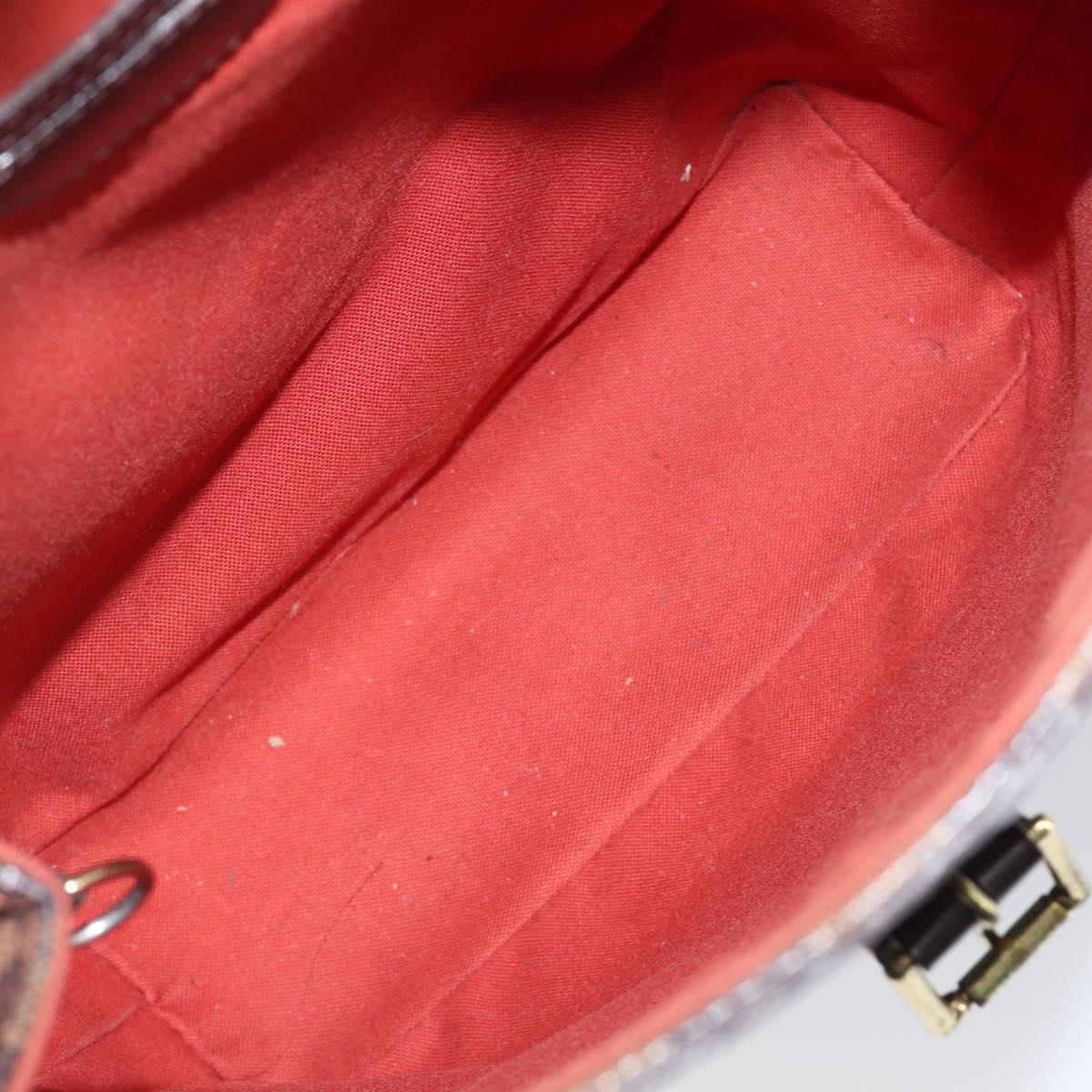 LOUIS VUITTON Damier Ebene Soho Backpack N51132 LV Auth ka6086