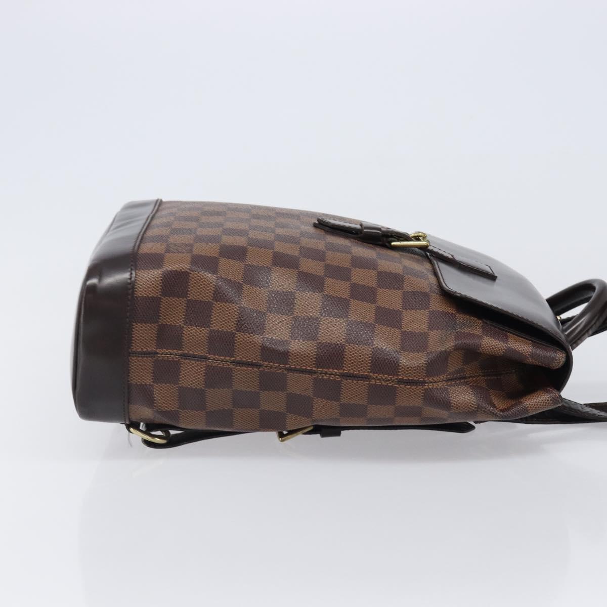 LOUIS VUITTON Damier Ebene Soho Backpack N51132 LV Auth ka6086