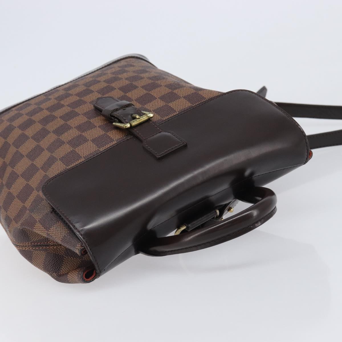 LOUIS VUITTON Damier Ebene Soho Backpack N51132 LV Auth ka6086