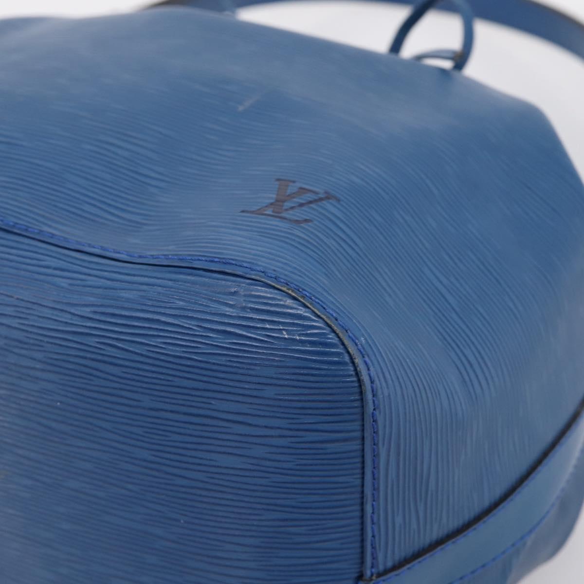 LOUIS VUITTON Epi Petit Noe Shoulder Bag Blue M44105 LV Auth ka6087