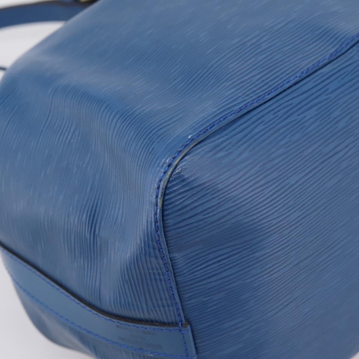 LOUIS VUITTON Epi Petit Noe Shoulder Bag Blue M44105 LV Auth ka6087