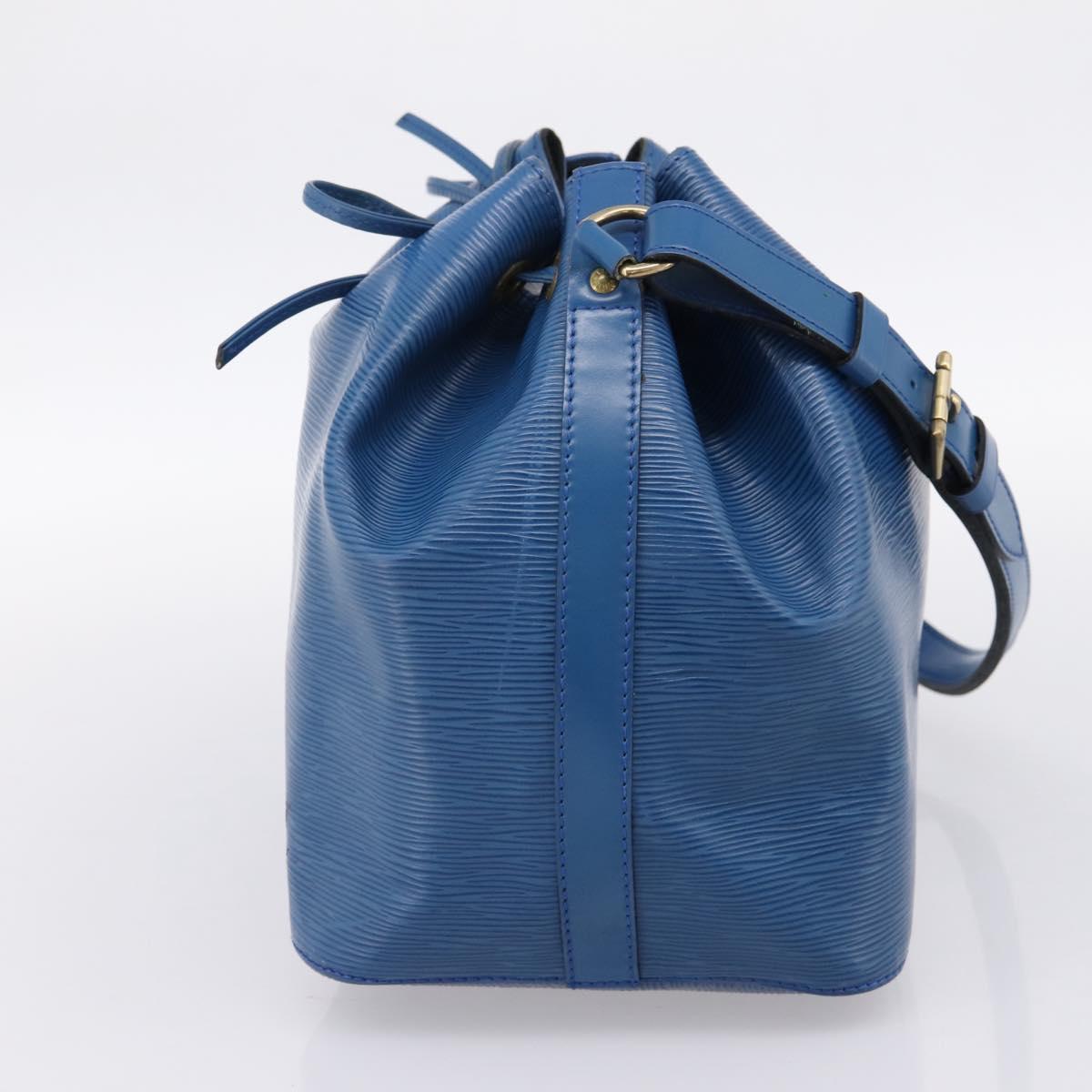 LOUIS VUITTON Epi Petit Noe Shoulder Bag Blue M44105 LV Auth ka6087
