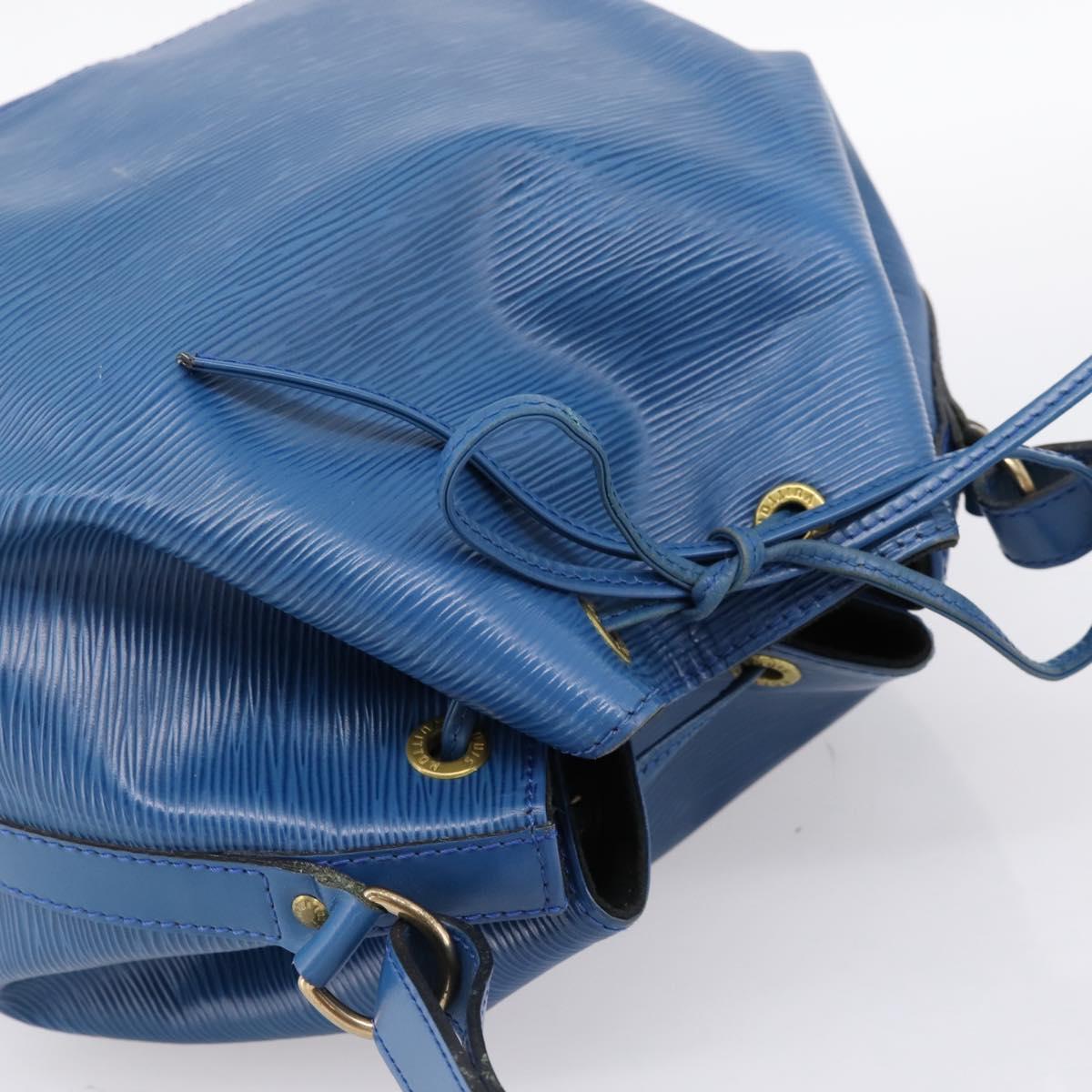 LOUIS VUITTON Epi Petit Noe Shoulder Bag Blue M44105 LV Auth ka6087