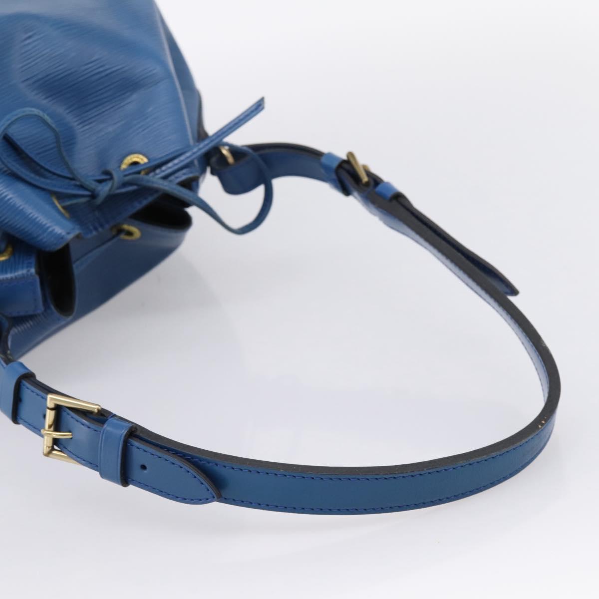 LOUIS VUITTON Epi Petit Noe Shoulder Bag Blue M44105 LV Auth ka6087