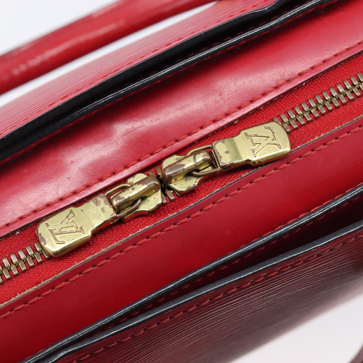 LOUIS VUITTON Epi Pont Neuf Hand Bag Red M52057 LV Auth ka6088